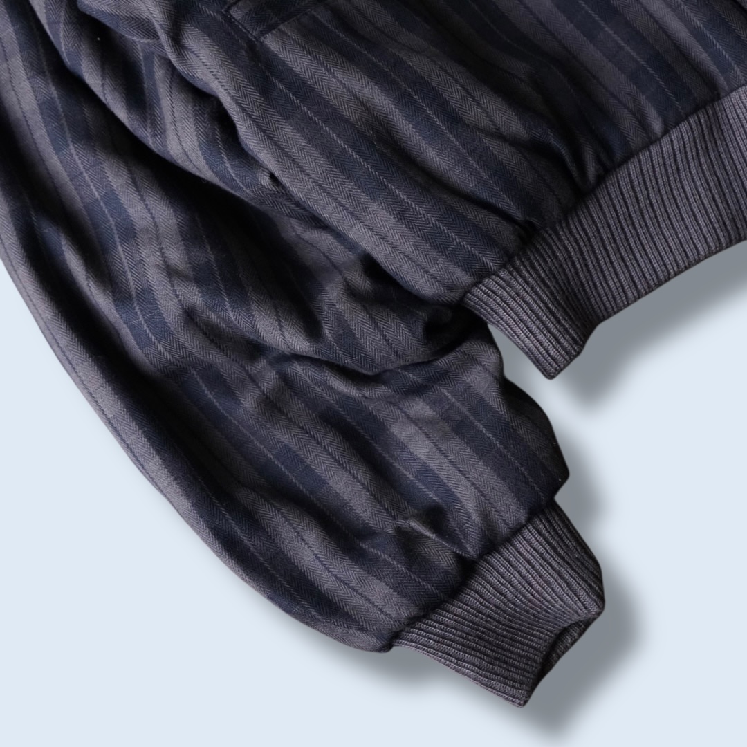 bitter check pattern × earth color reversible sweat cardigan