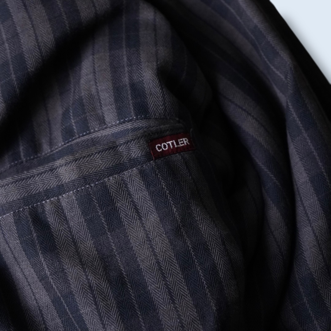 bitter check pattern × earth color reversible sweat cardigan