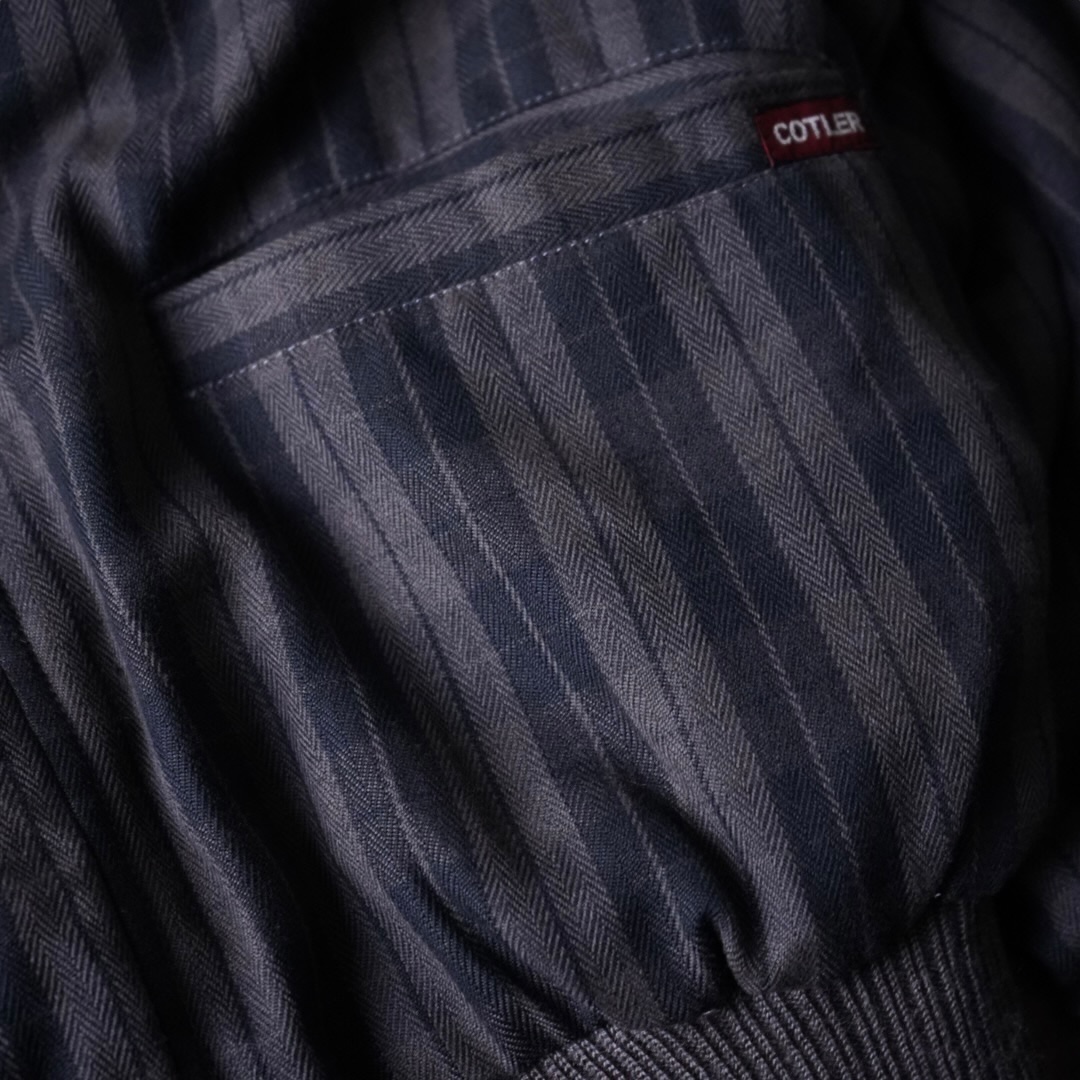 bitter check pattern × earth color reversible sweat cardigan