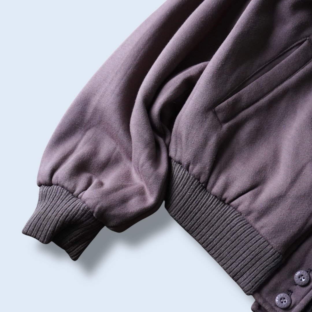 bitter check pattern × earth color reversible sweat cardigan