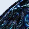 full graphic paisley pattern glossy easy tailoerd jacket