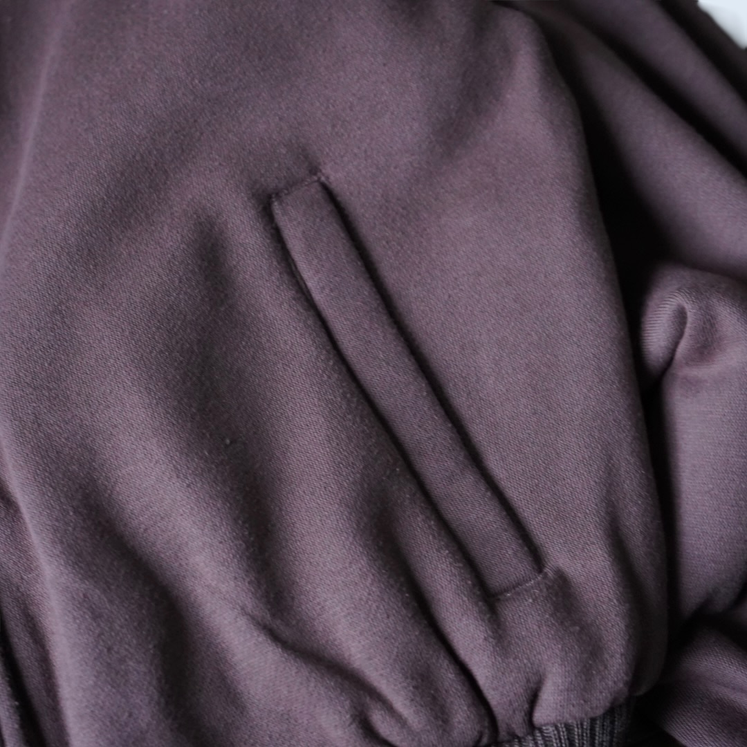 bitter check pattern × earth color reversible sweat cardigan