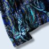 full graphic paisley pattern glossy easy tailoerd jacket