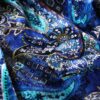 full graphic paisley pattern glossy easy tailoerd jacket