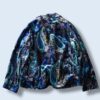 full graphic paisley pattern glossy easy tailoerd jacket
