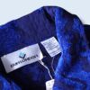 oversized 2XL blue × black elegant pattern jacket