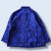 oversized 2XL blue × black elegant pattern jacket