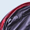 【adidas】"光沢グレーと赤のマリアージュトラックジャケット"