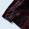 mode black × red pattern & embroidery design drape jacket
