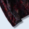 mode black × red pattern & embroidery design drape jacket