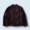 mode black × red pattern & embroidery design drape jacket