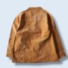 oversized mustard color like velours flocky tracker jacket