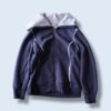 super high neck like sailor collar jacket
