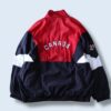 monster oversized switching nylon jacket