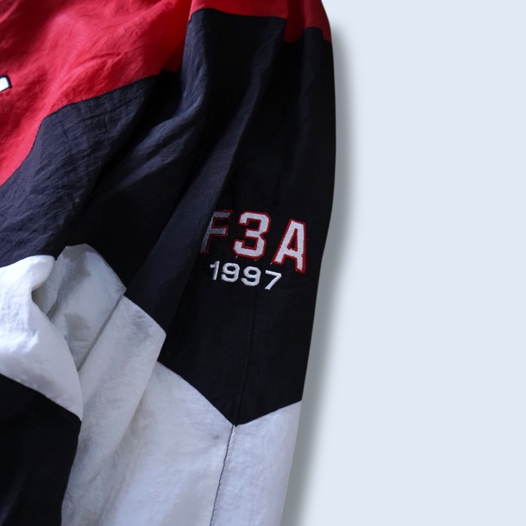 monster oversized switching nylon jacket