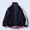 【puma】oversized silver arm line cyber neo nylon jacket