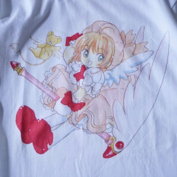 "柔らかさくらのピン / カードキャプターさくら" print tee