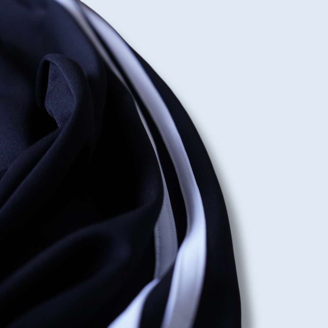 "CHINA × SPORTS" black × purple China track jacket