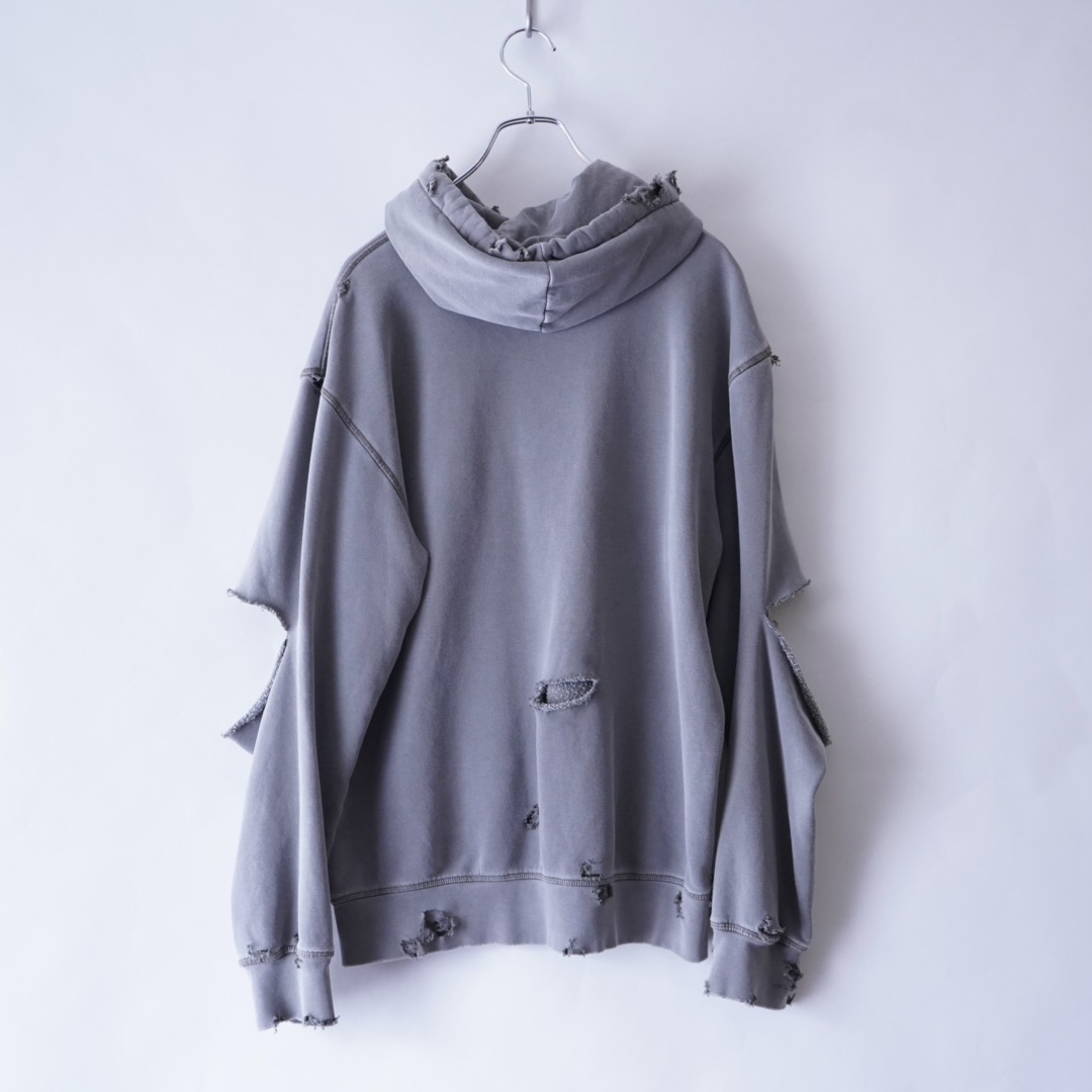 【PUNK REMAKE】"adidas" BORO × STUDS custom short length parka