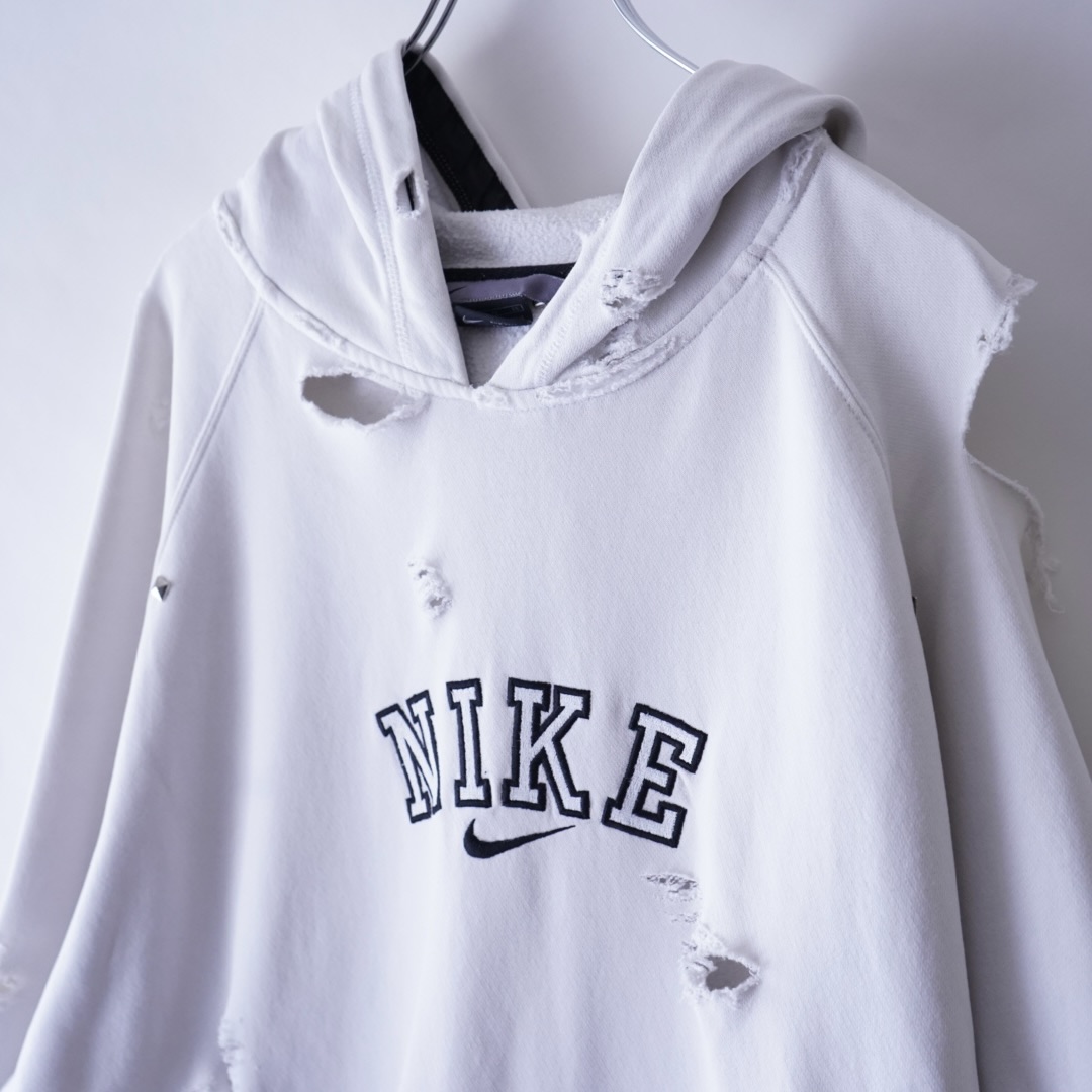 【PUNK REMAKE】"NIKE" BORO × STUDS custom parka