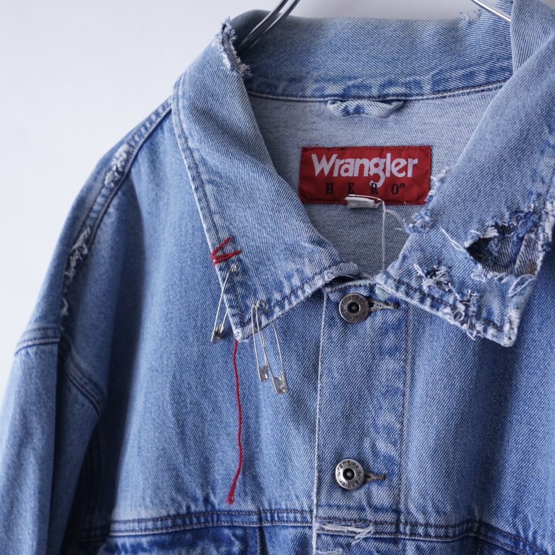 【PUNK REMAKE】"Wrangler" BORO × EMBROIDERY denim jacket