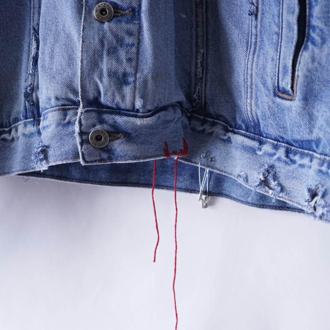 【PUNK REMAKE】"Wrangler" BORO × EMBROIDERY denim jacket