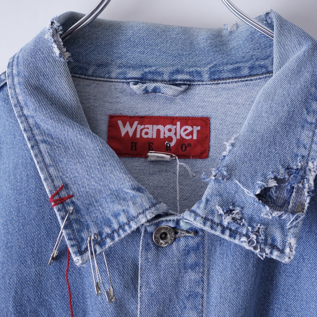 【PUNK REMAKE】"Wrangler" BORO × EMBROIDERY denim jacket