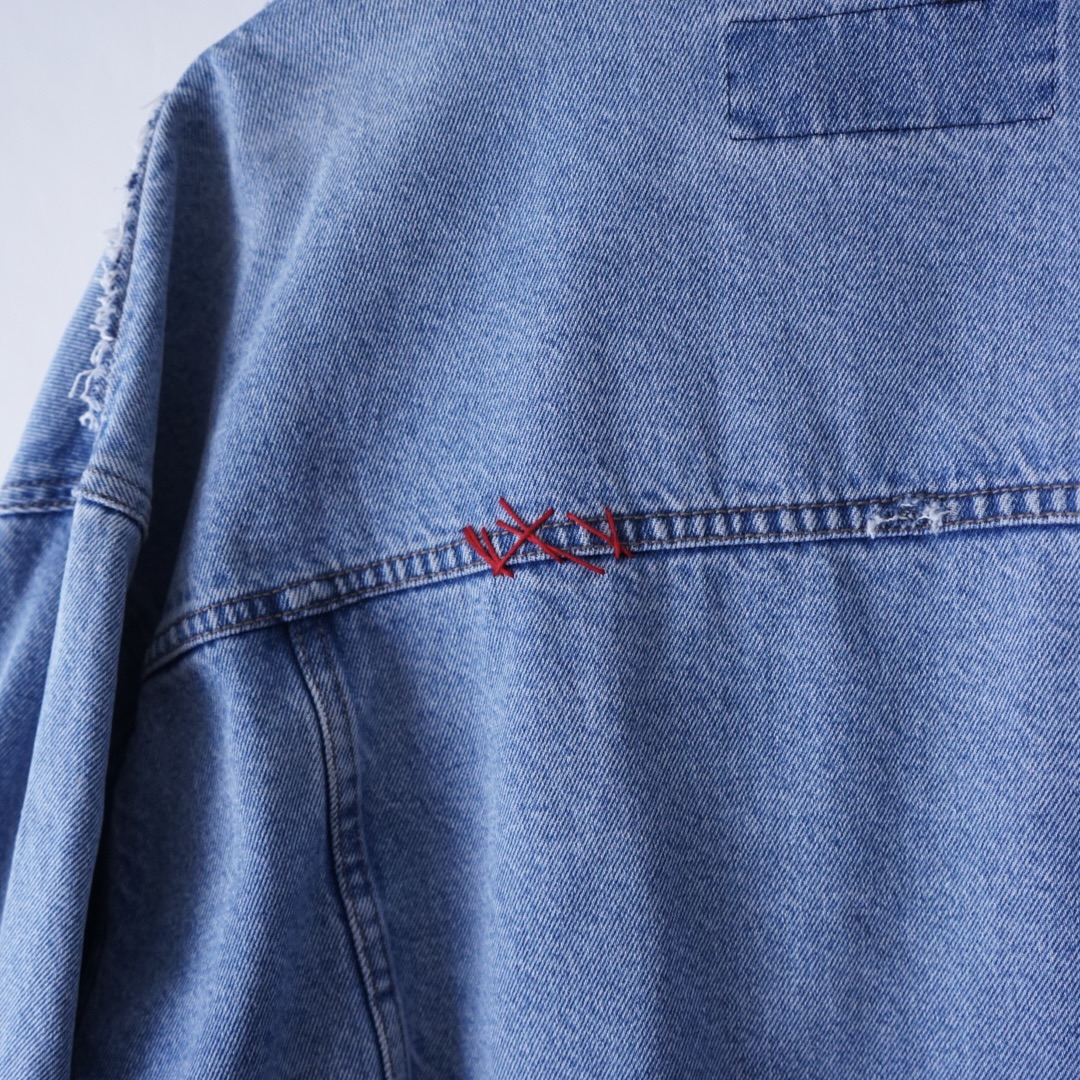【PUNK REMAKE】"Wrangler" BORO × EMBROIDERY denim jacket