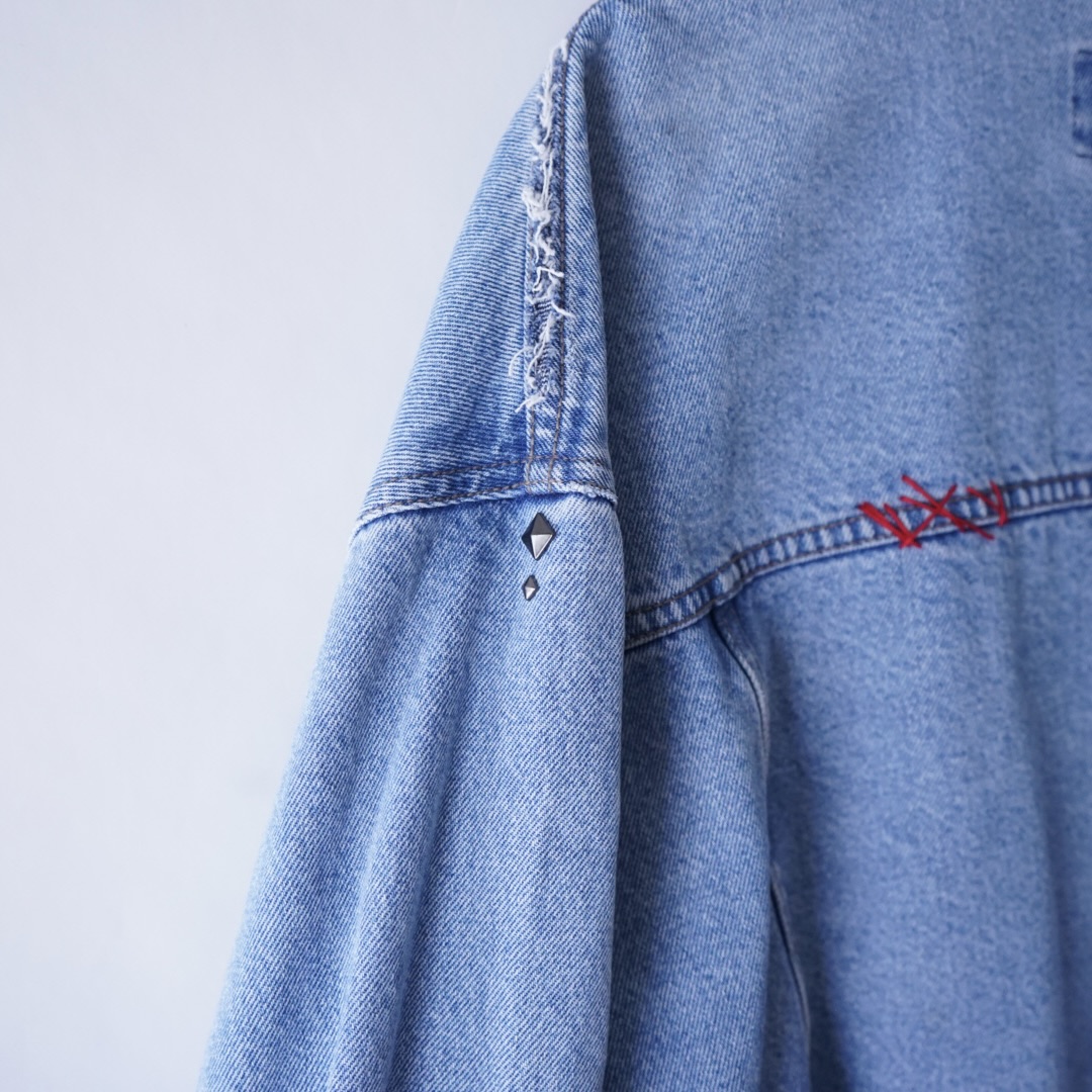 【PUNK REMAKE】"Wrangler" BORO × EMBROIDERY denim jacket