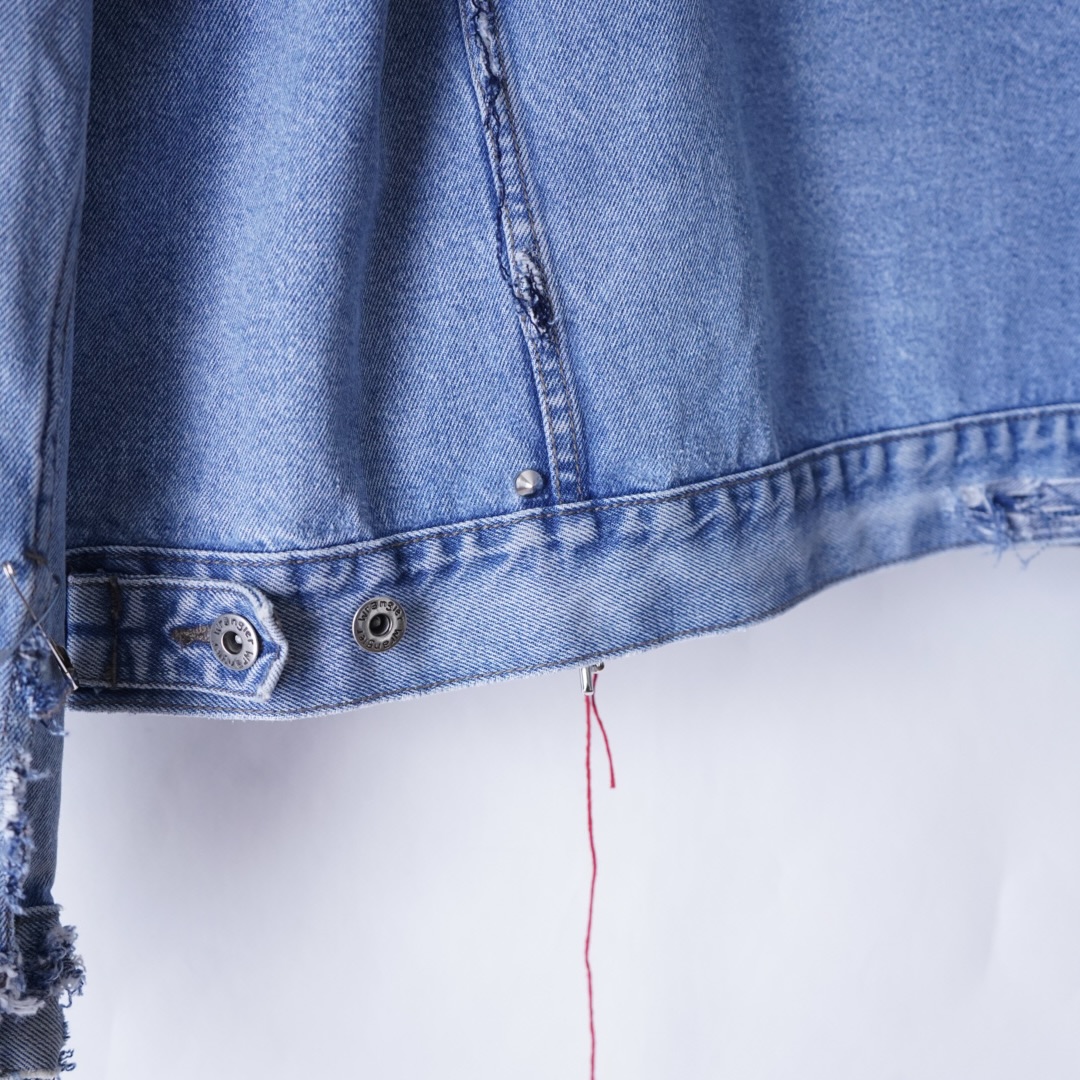 【PUNK REMAKE】"Wrangler" BORO × EMBROIDERY denim jacket