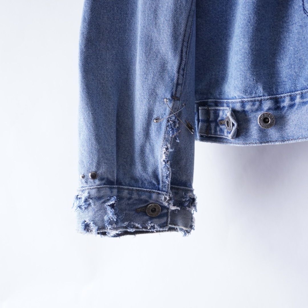 【PUNK REMAKE】"Wrangler" BORO × EMBROIDERY denim jacket