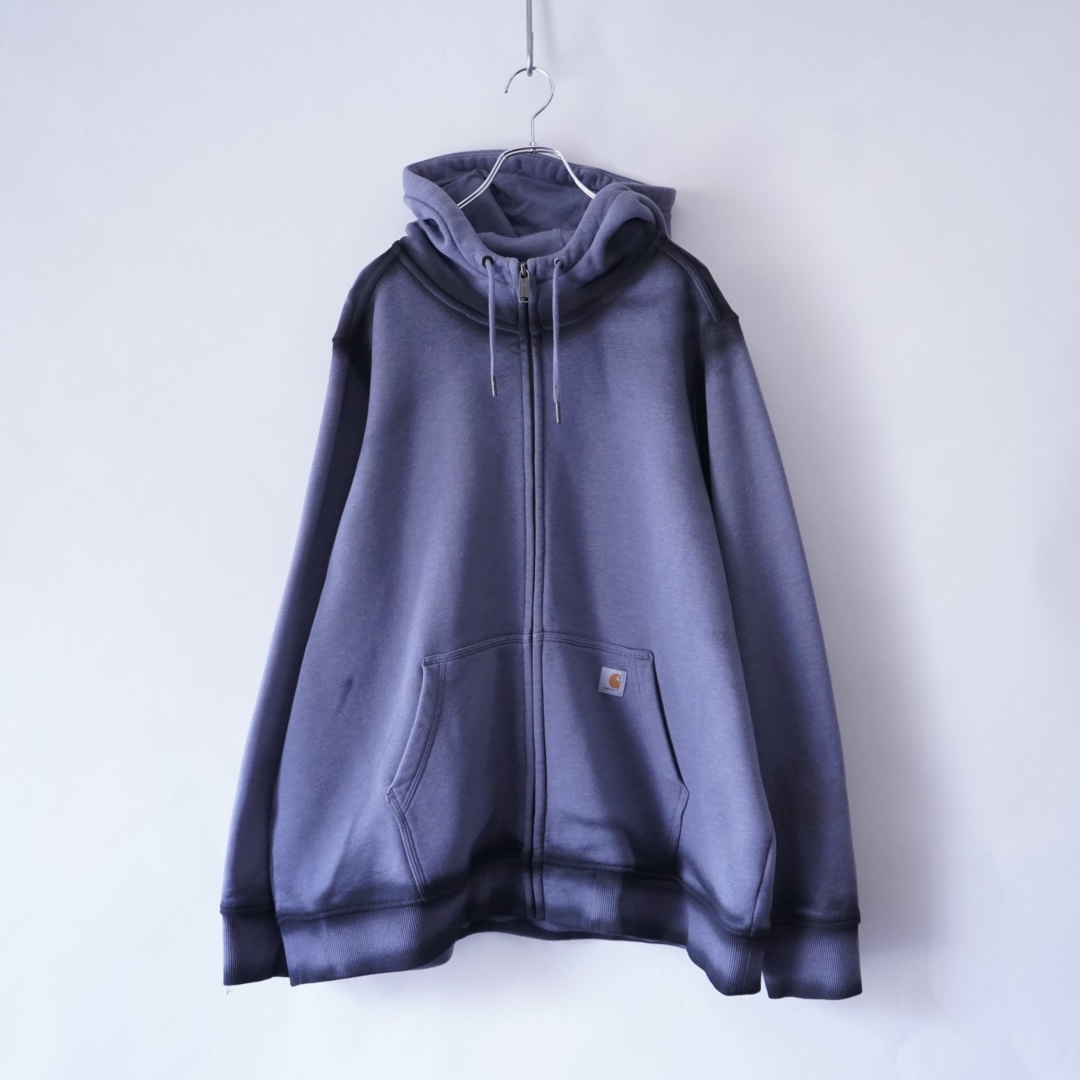 【ANARCHY REMAKE】Carhartt pale blue SPRAY custom zip parka