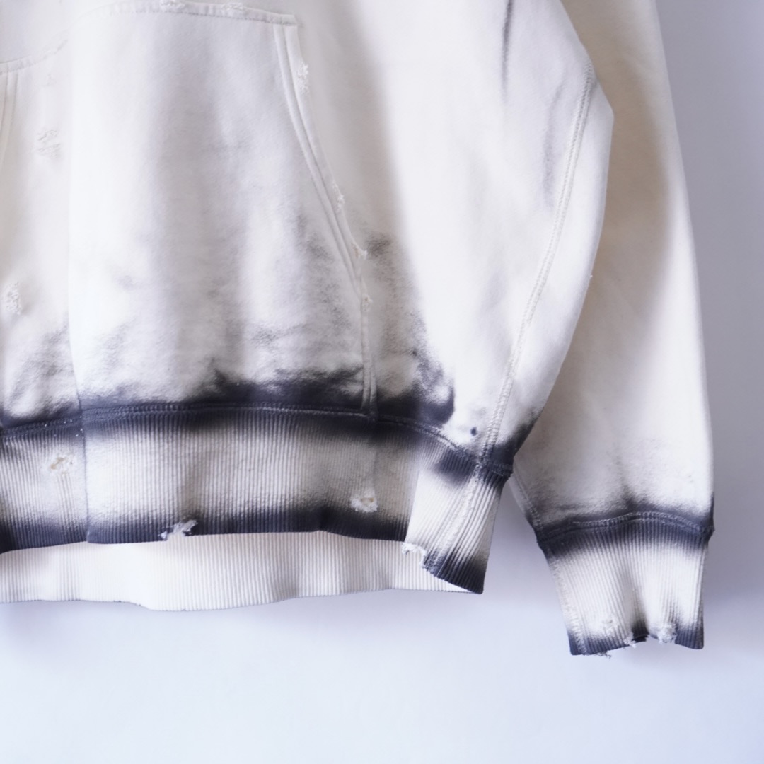 【ANARCHY REMAKE】puma ecru color SPRAY × BORO custom short length parka