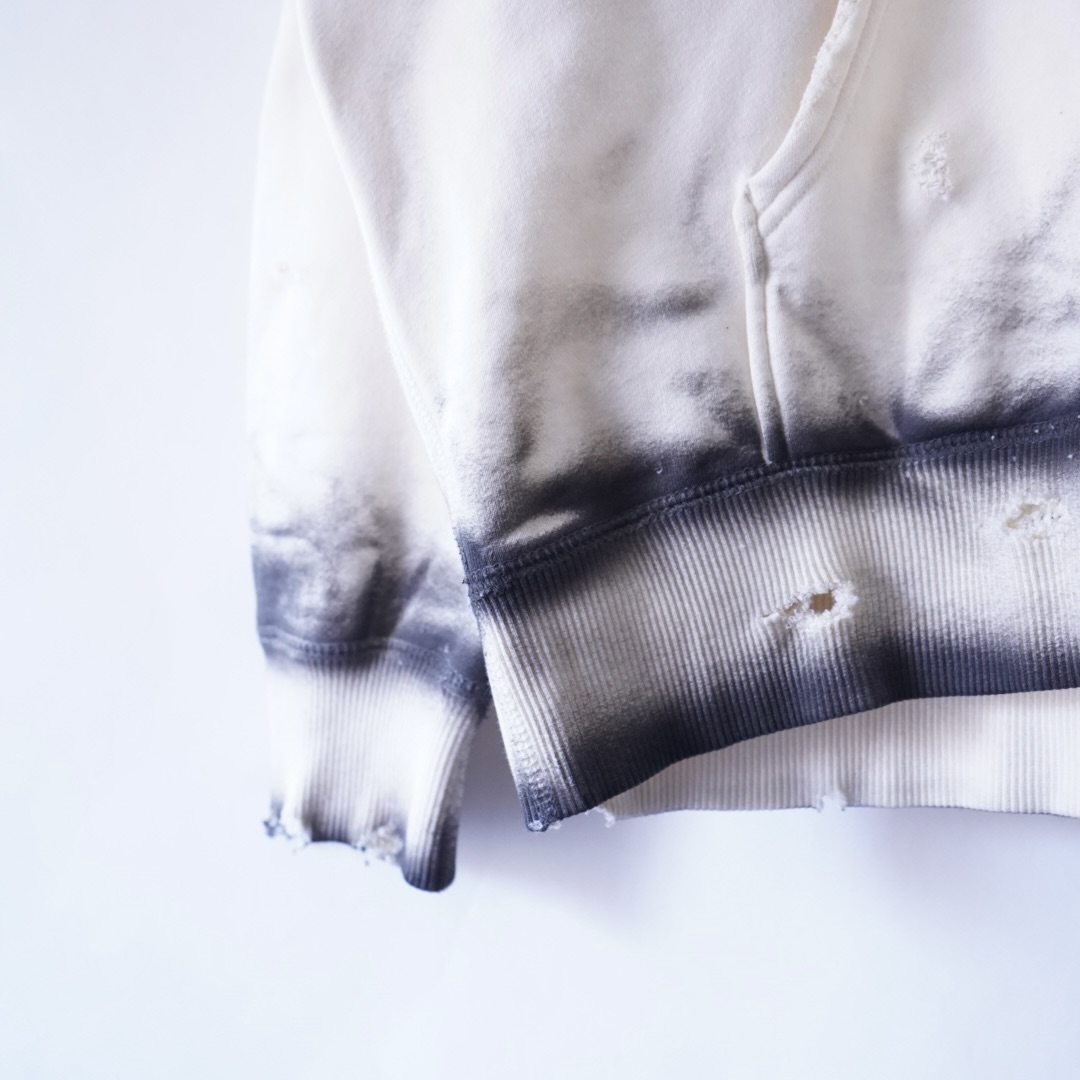 【ANARCHY REMAKE】puma ecru color SPRAY × BORO custom short length parka