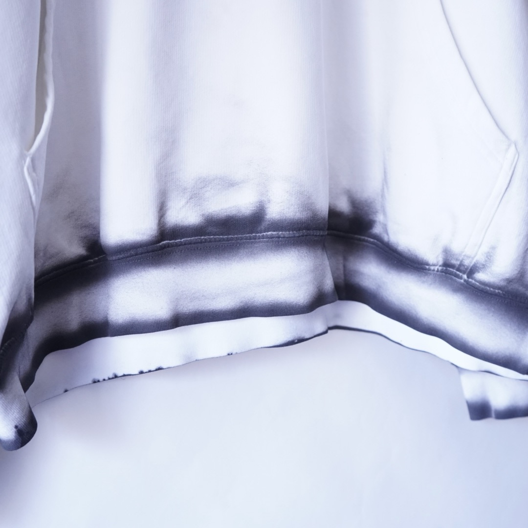 【ANARCHY REMAKE】NIKE white color SPRAY custom short length parka