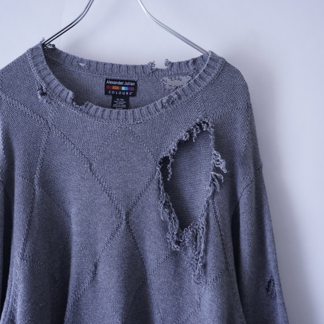 【DRIP REMAKE】GRAY BORO custom knit