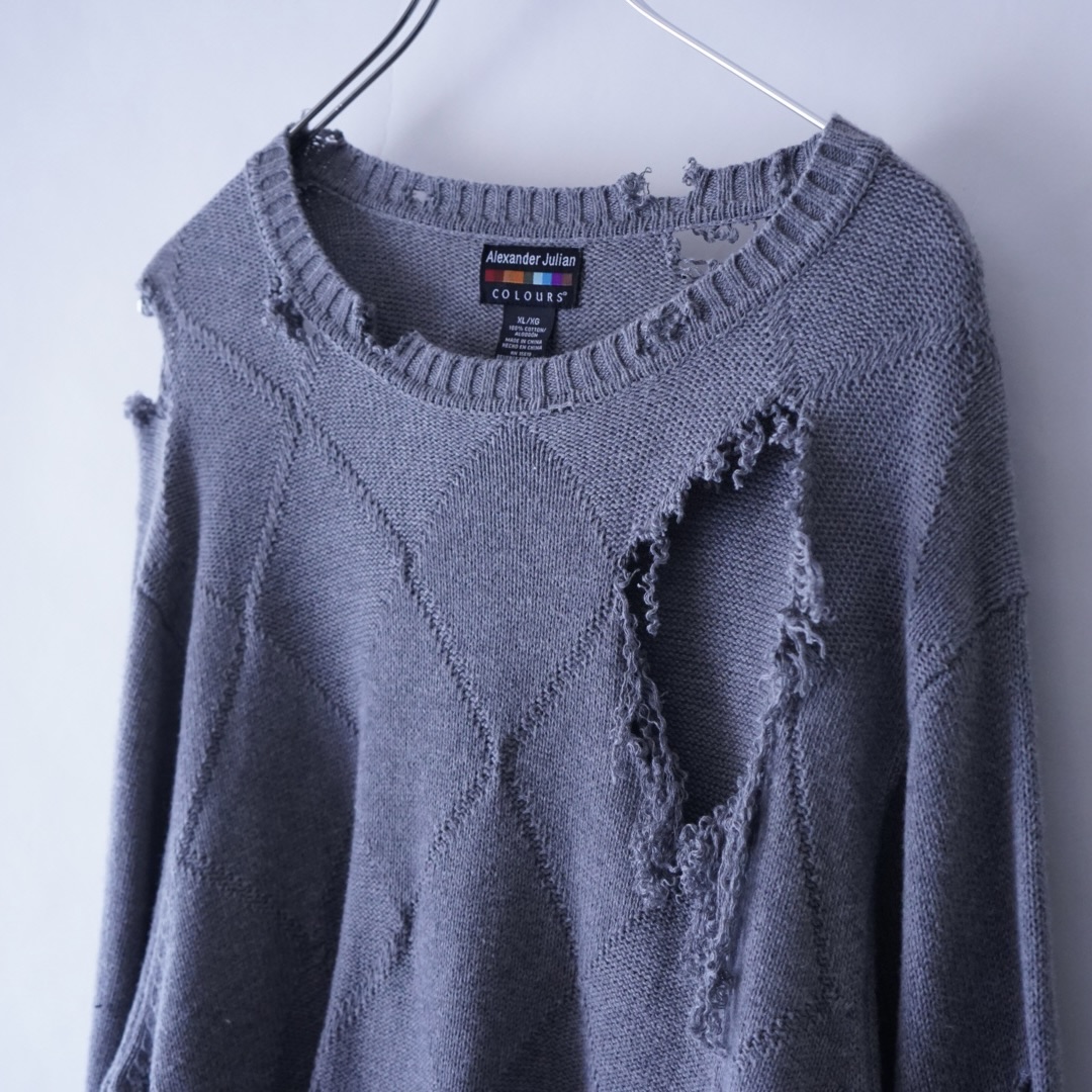 【DRIP REMAKE】GRAY BORO custom knit