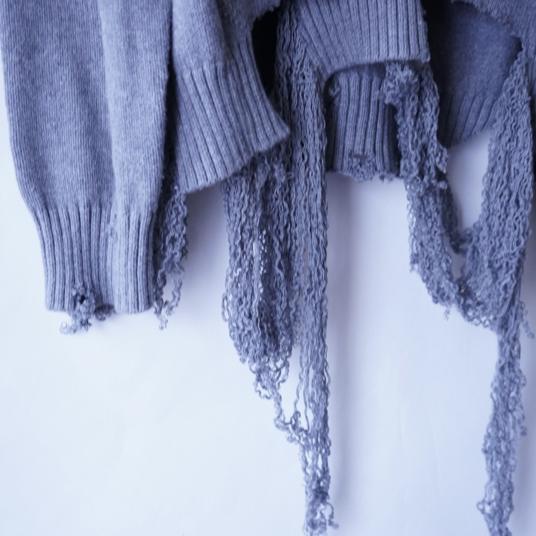 【DRIP REMAKE】GRAY BORO custom knit