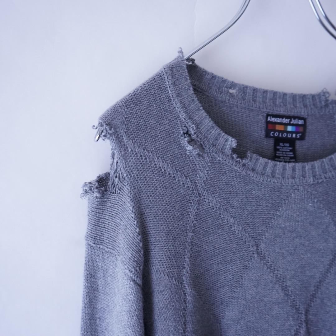 【DRIP REMAKE】GRAY BORO custom knit