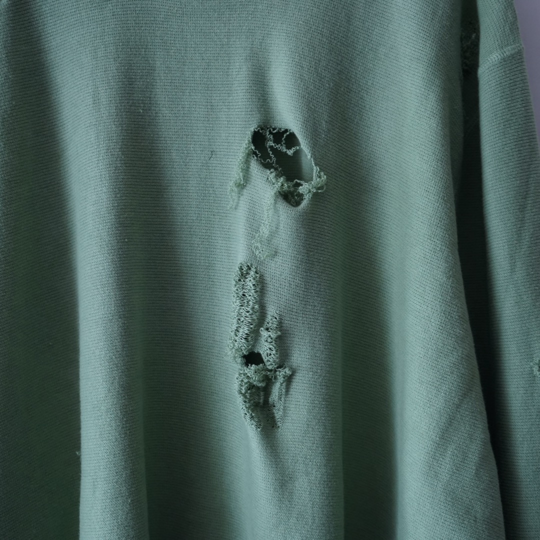 【DRIP REMAKE】Eddie Bauer BORO custom green knit