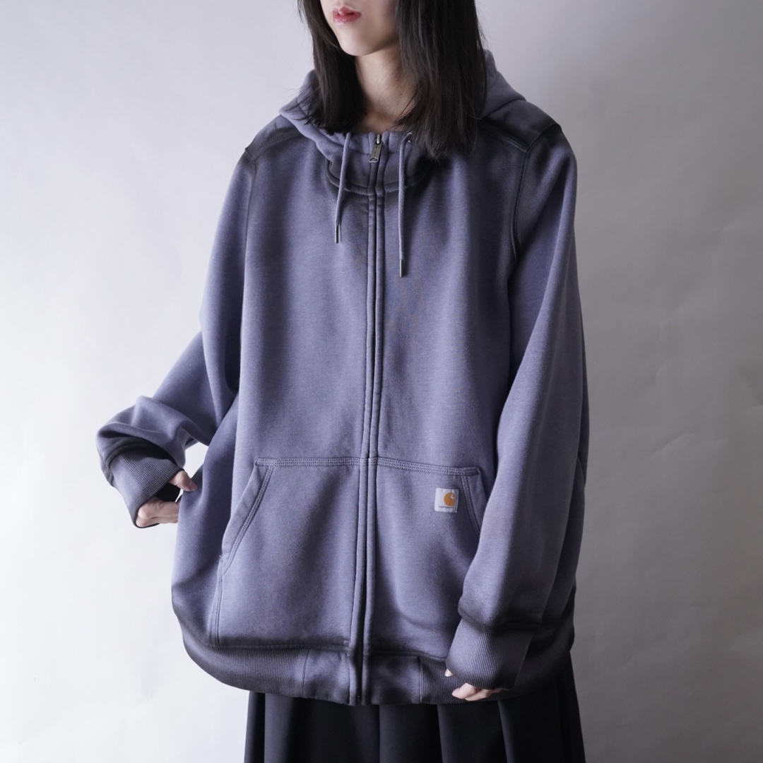 【ANARCHY REMAKE】Carhartt pale blue SPRAY custom zip parka