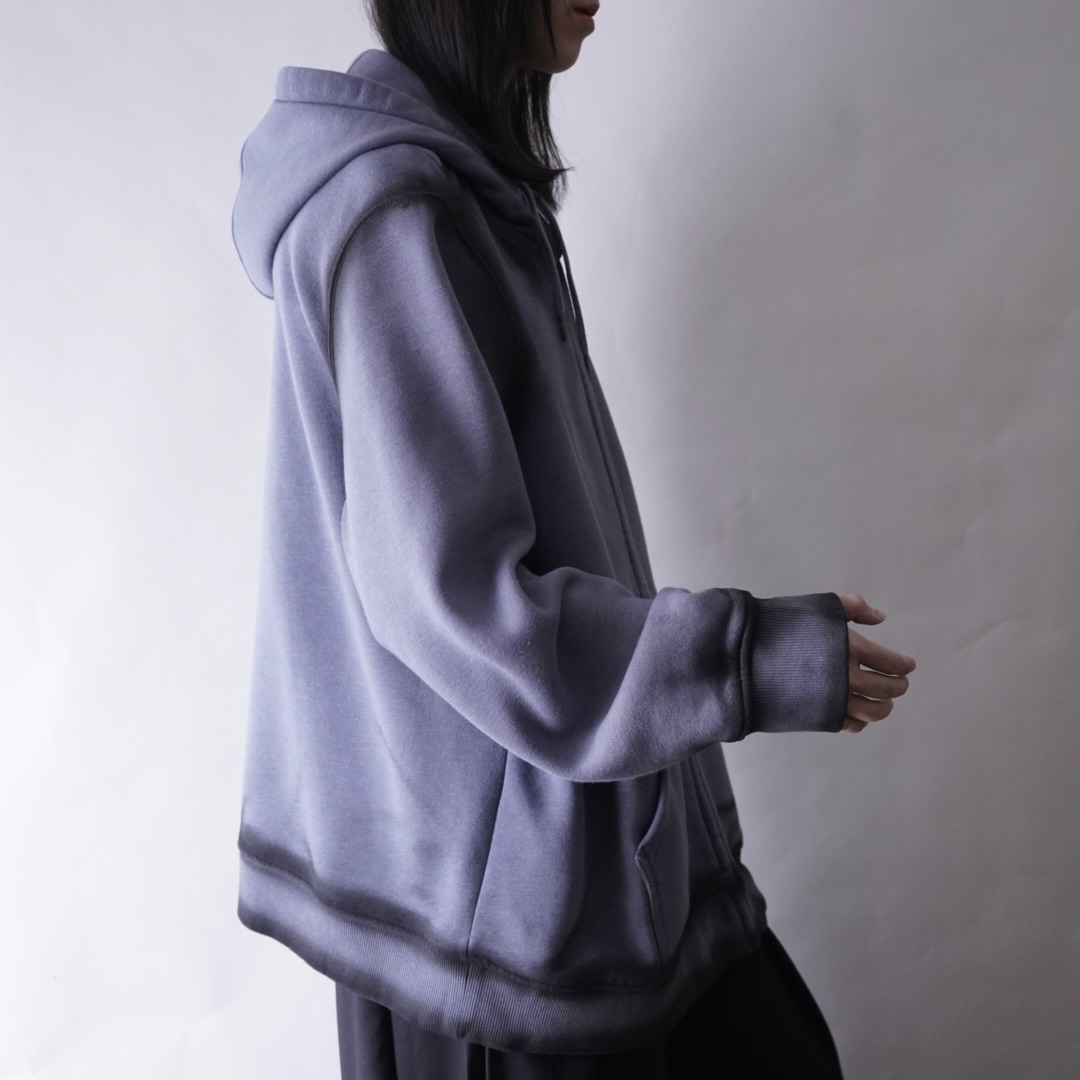 【ANARCHY REMAKE】Carhartt pale blue SPRAY custom zip parka