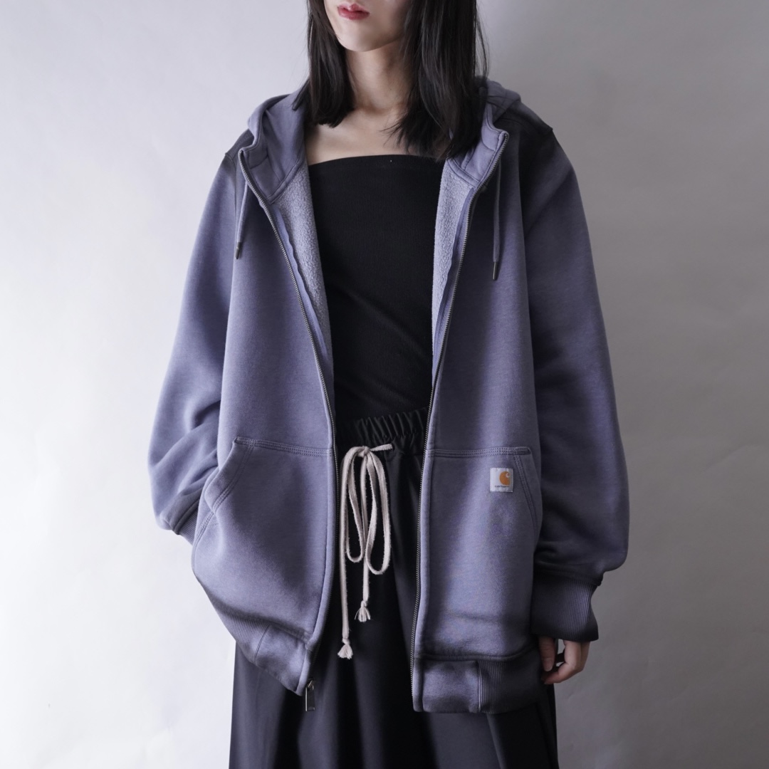 【ANARCHY REMAKE】Carhartt pale blue SPRAY custom zip parka