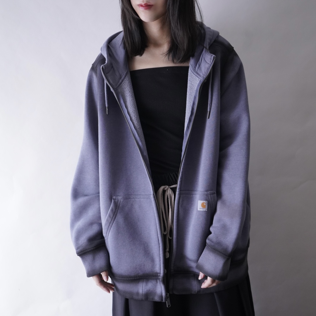 【ANARCHY REMAKE】Carhartt pale blue SPRAY custom zip parka