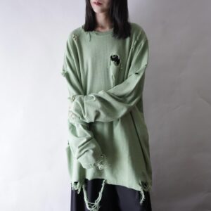 【DRIP REMAKE】Eddie Bauer BORO custom green knit