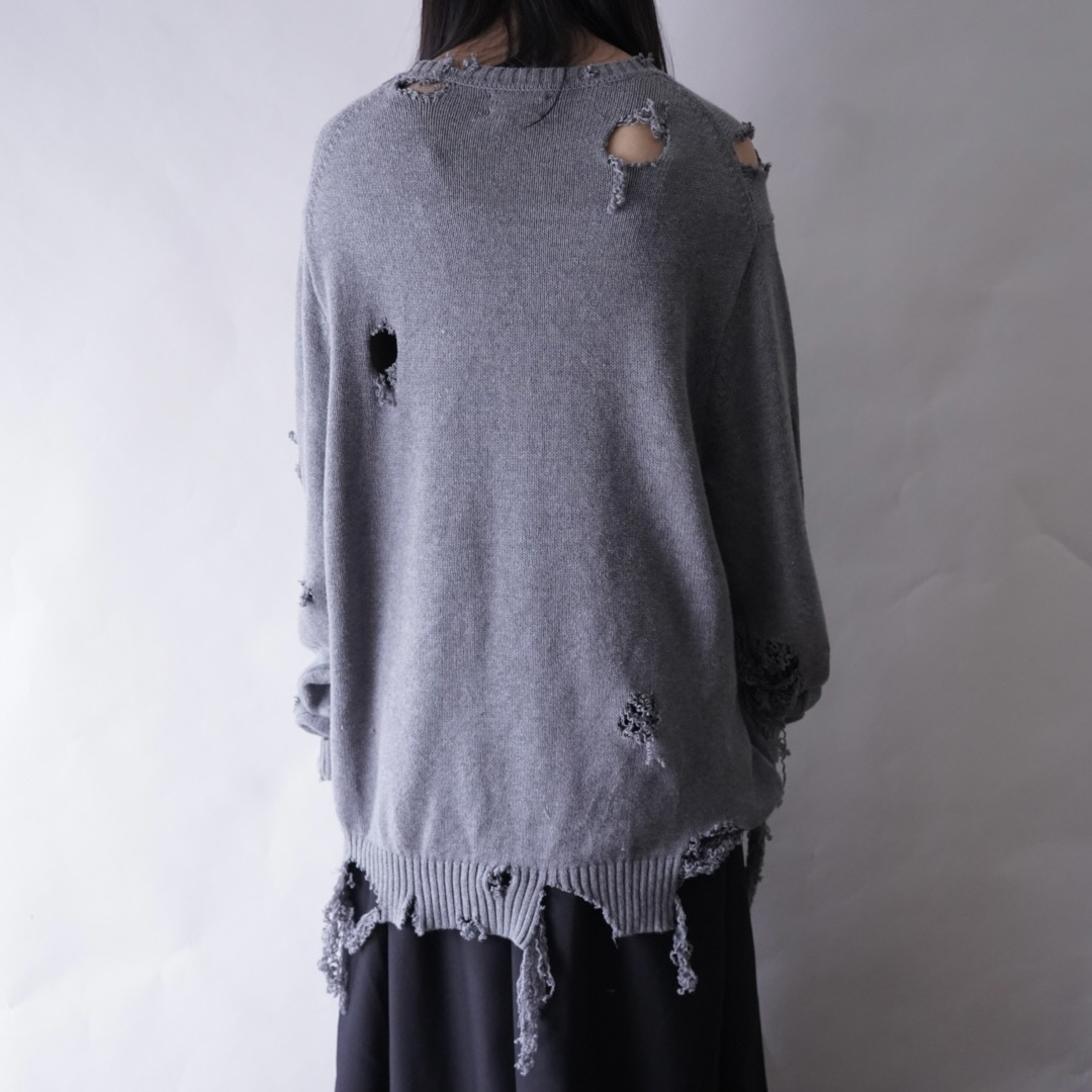 【DRIP REMAKE】GRAY BORO custom knit