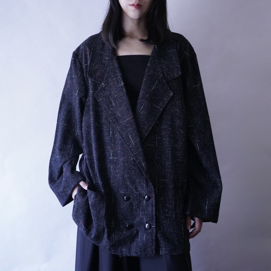 like multi nep color double breasted easy tailored jacket