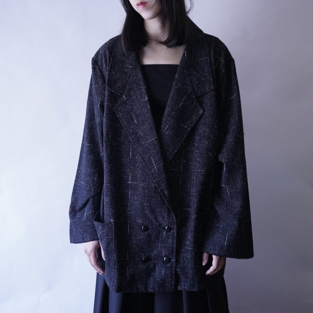 like multi nep color double breasted easy tailored jacket