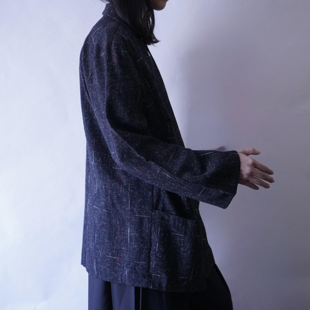 like multi nep color double breasted easy tailored jacket