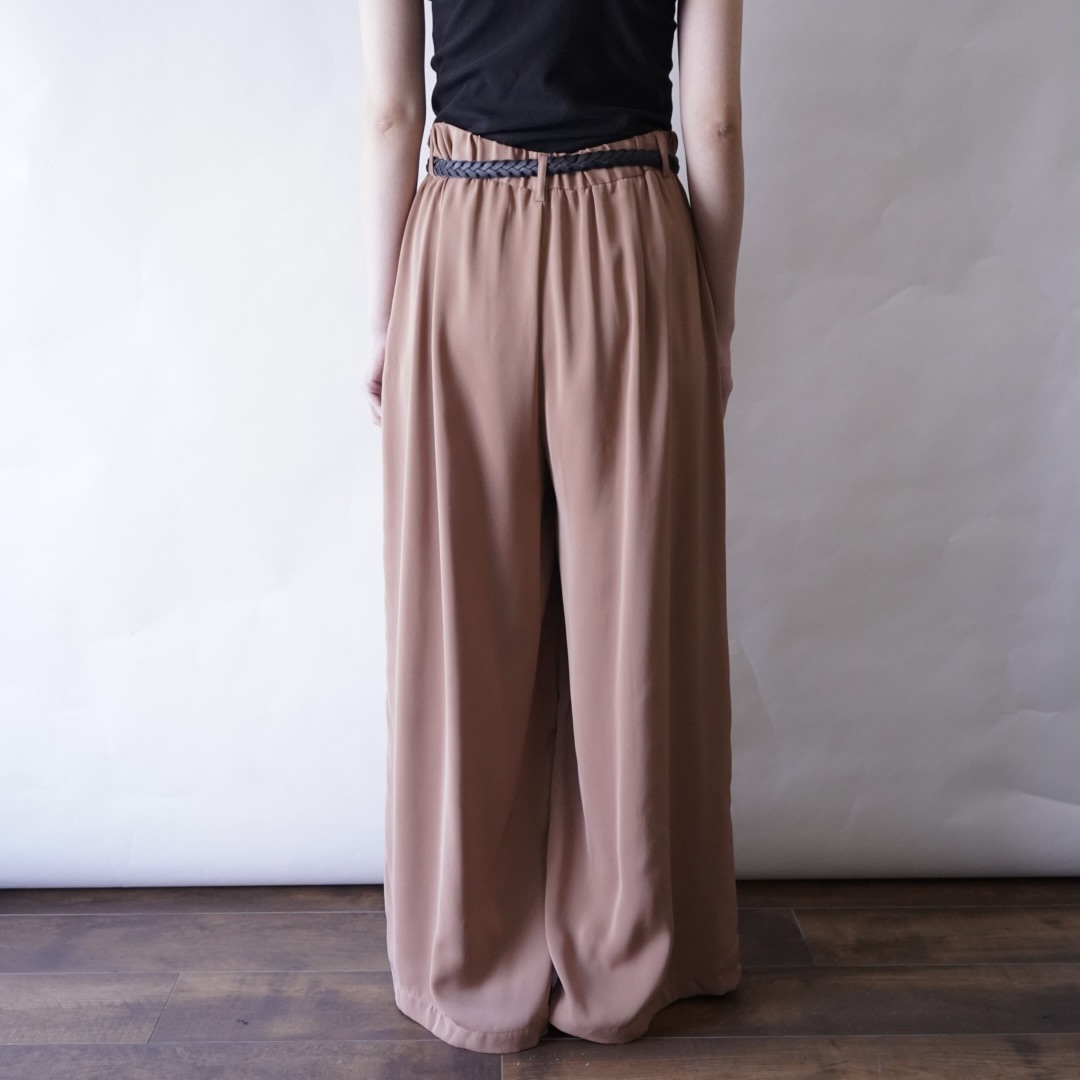camel brown super wide hakama pants